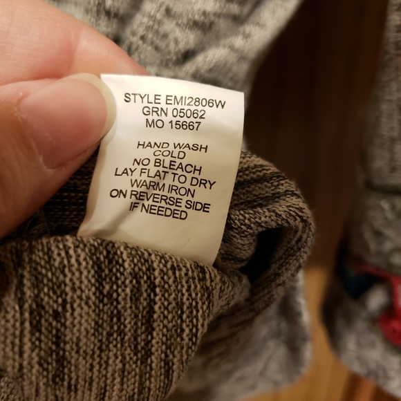 Fig and flower Boho embroidered top sz 1X - Picture 6 of 6